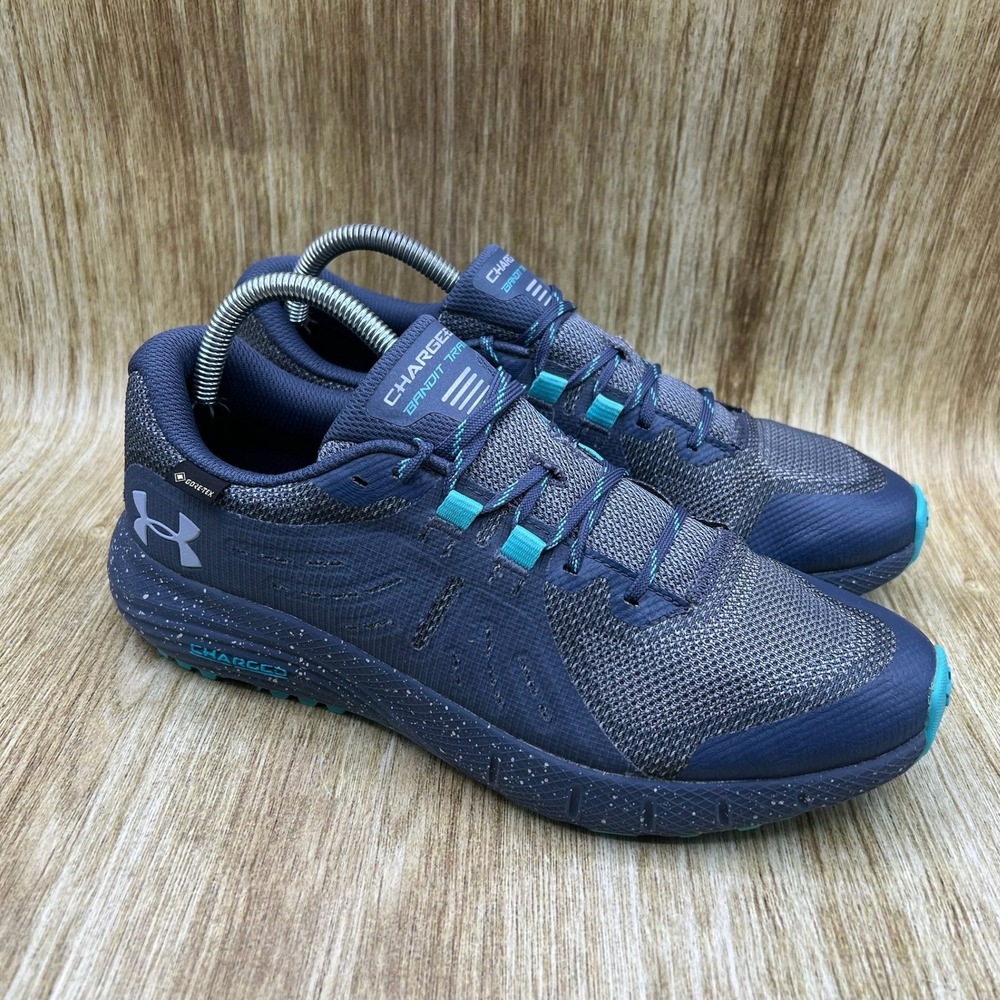 Under Armour Charged Bandit Trail‎ GTX Women's Size 10.5 Running Shoes Blue